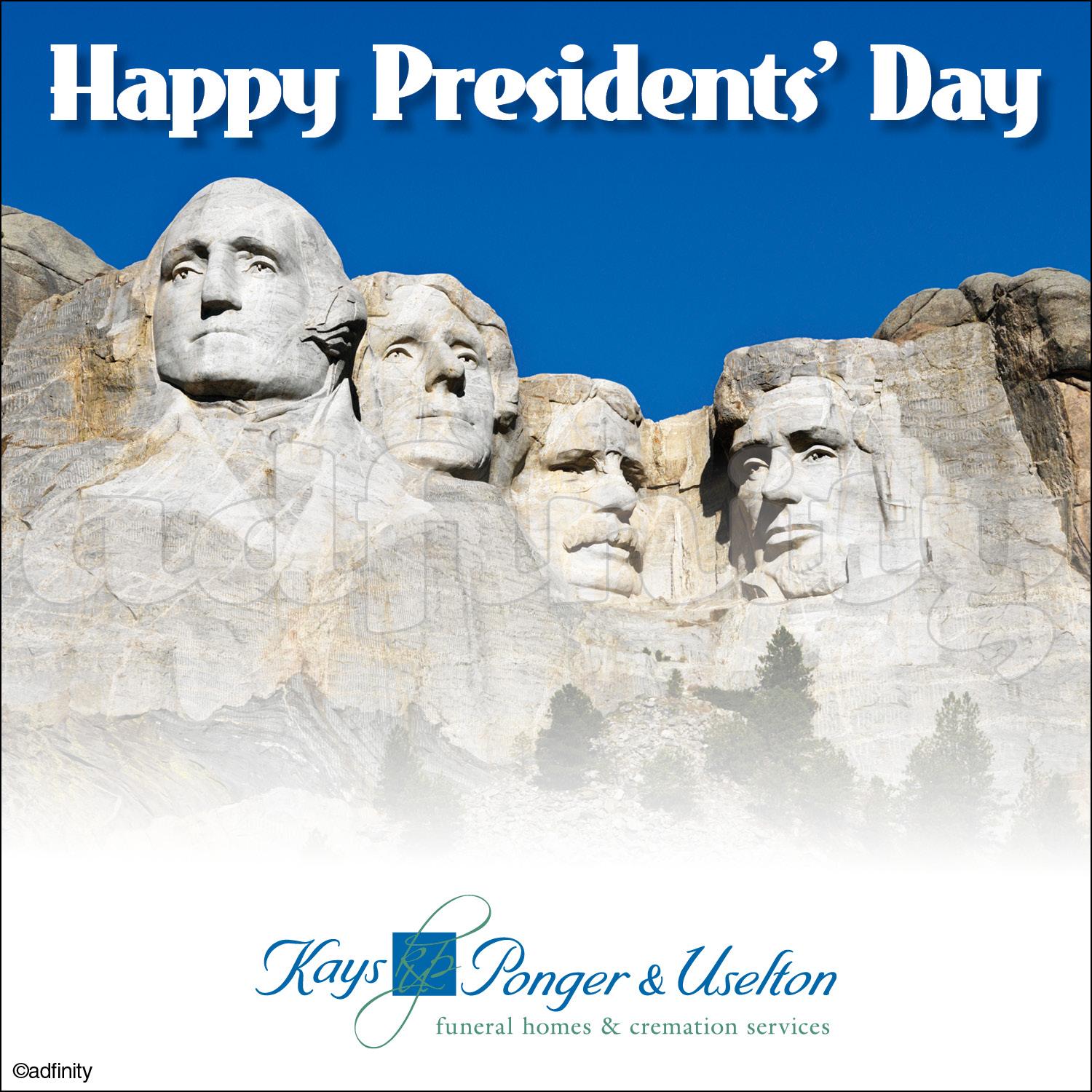 Happy Presidents Day Facebook Adfinity