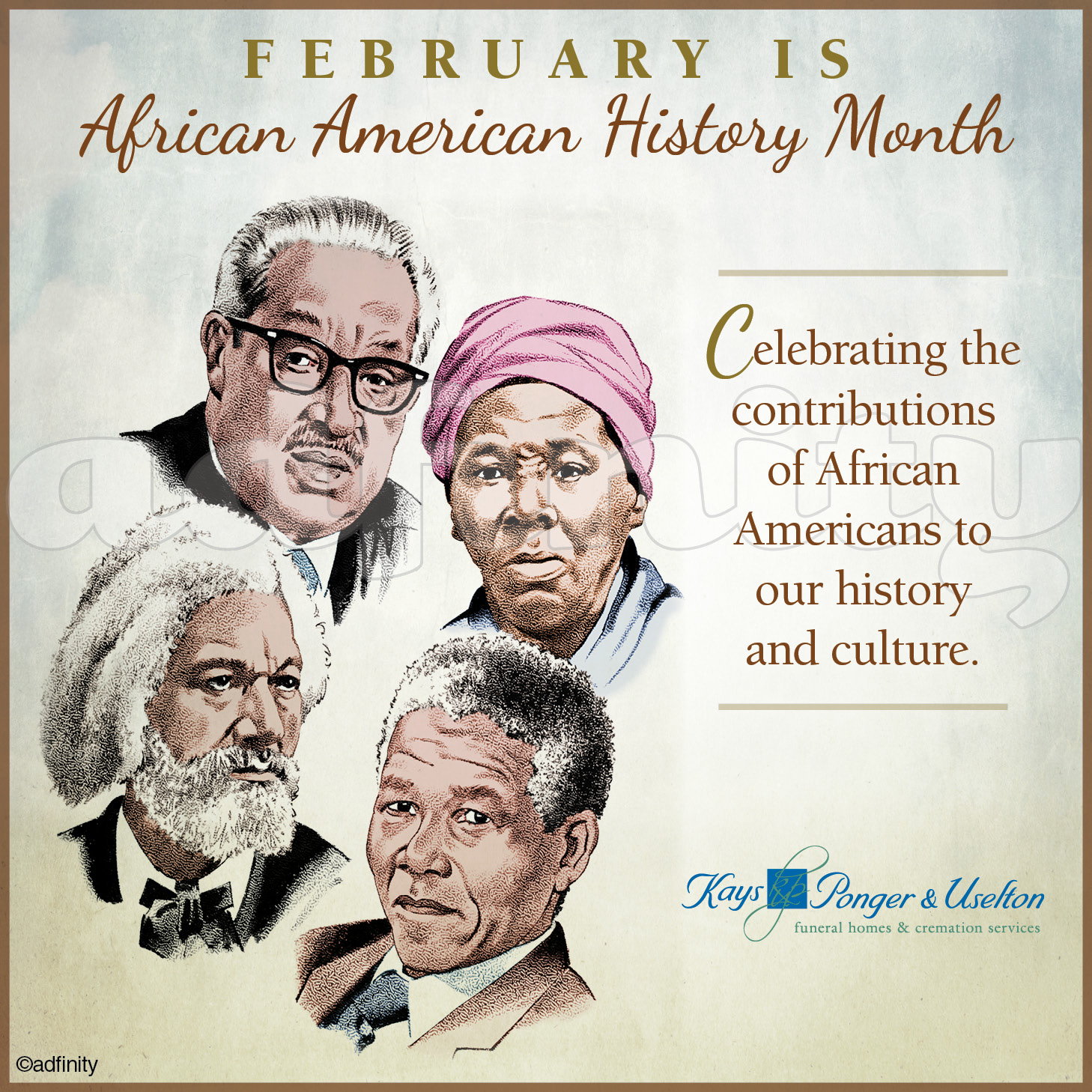 February is African American History month. (Facebook) adfinity