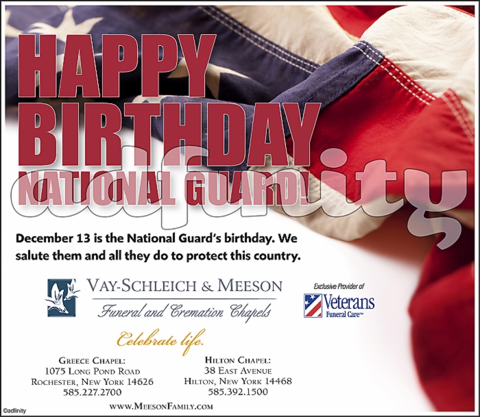 Happy birthday National Guard! - adfinity
