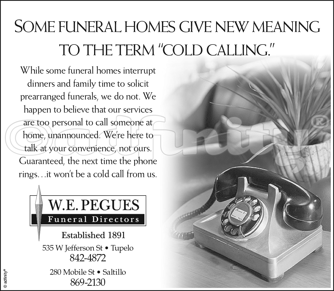 Some funeral homes give new meaning to the term 'cold calling.' adfinity