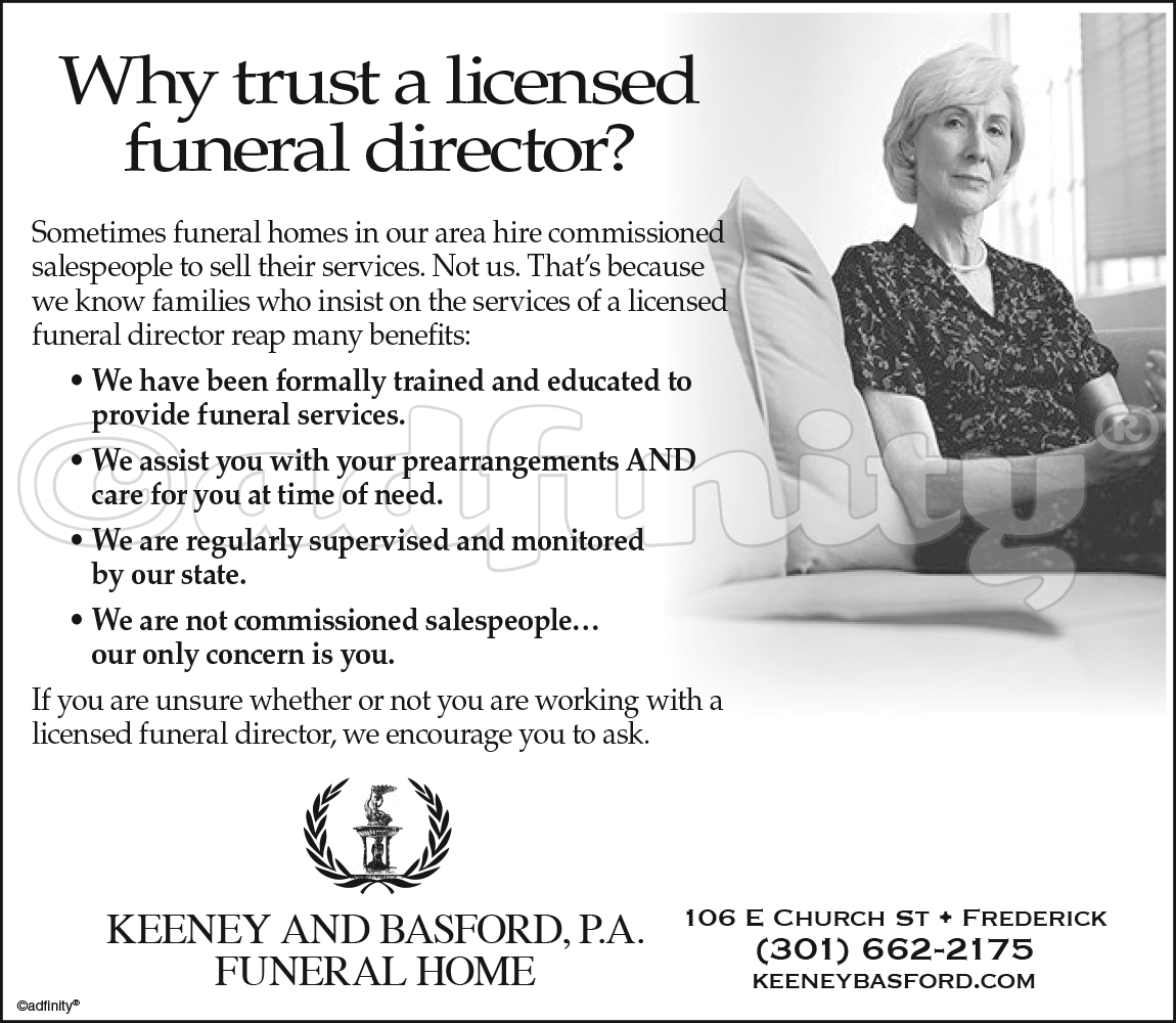 Why trust a licensed funeral director? adfinity