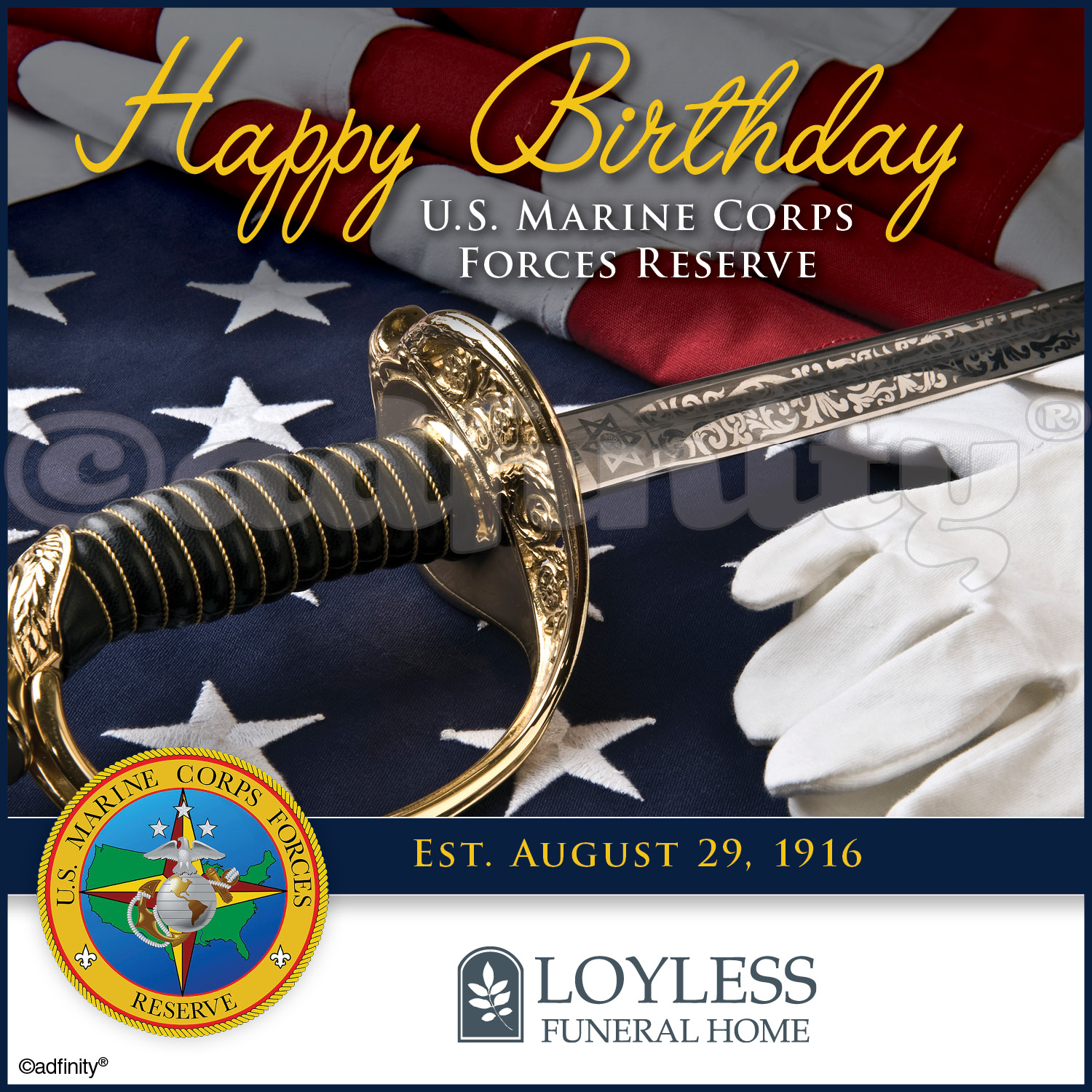 Happy Birthday U S Marine Corps Reserve Facebook Adfinity